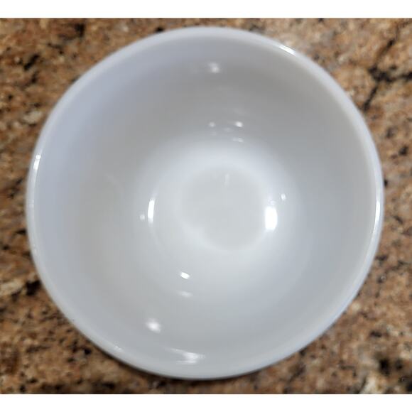 Federal Apple Blossom Small Nesting Mixing Bowl White Milk Glass - Picture 12 of 13